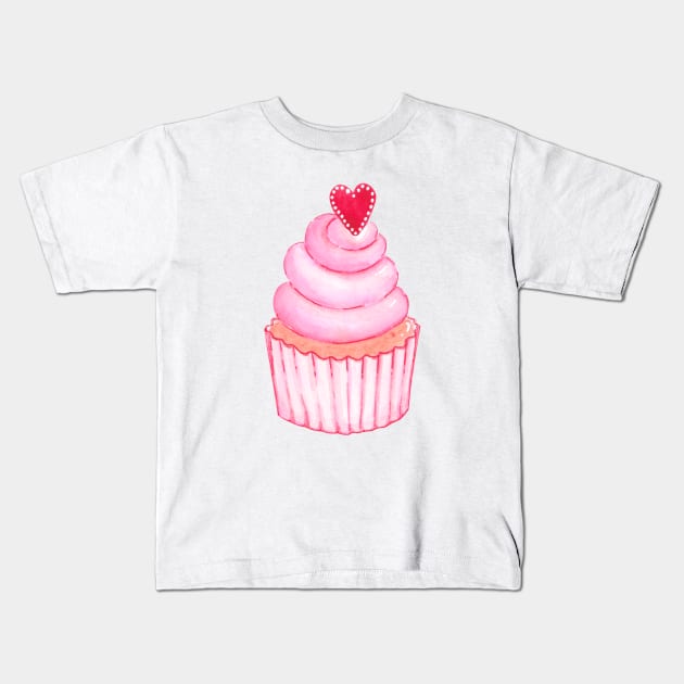 cupcake love Kids T-Shirt by shoko